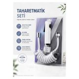 vitkar su armatürleri Banyo Taharet Elduşu - Taharetmatik Seti (3/8) - Beyaz Renk