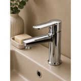 VİTKARSU ARMATÜR Kare Elite Mix Banyo Lavabo Bataryası (Yerli Üretim) Pirinç Gövde - Krom