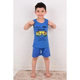 Vitmo Erkek Çocuk Askılı Pijama Takımı Will Be Back Lacivert - 1 Yaş