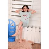 Vitmo Kız Çocuk Kısa Kollu Kapri Pijama Takımı Never Stop Mint - 1 Yaş