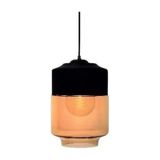 VİTO RAİNA ART BÜYÜK SİYAH AMBER E-27 CAM TEKLİ AVİZE