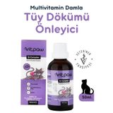 Vitpaw Kediler için Tüy Dökümü Önleyici Multivitamin B+Complex 50 ML