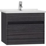 VitrA 54737 S50 60 cm Hasiente Siyah Lavabo Dolabı