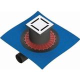 VitrA 5607270 V-Flow Kare Yandan Çıkışlı 15x15 cm Parlak Krom Duş Kanalı