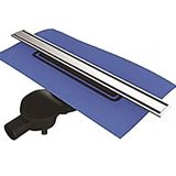 VitrA 5702036 DK100 V-Flow Eco-Flow Yandan Çıkışlı Mat Krom Duş Kanalı