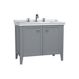 VitrA 62166 100 CM Mat Gri Valarte Kapaklı Etajerli Lavabo Dolabı