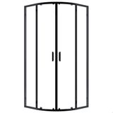 VitrA 65650002282 Sürgülü Oval 90 cm Mat Siyah Profil Duş Kabin