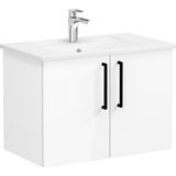 VitrA 66390 Root Flat Kapaklı 80 cm Parlak Beyaz Lavabo Dolabı