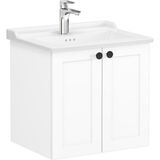 VitrA 68701 Root Classic Kapaklı 60 cm Mat Beyaz Lavabo Dolabı