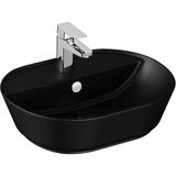 VitrA 7428B083-0001 Geo 55x43 CM Oval Mat Siyah Çanak Lavabo