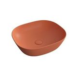 VitrA 7810B477-0016 Plural Kare 45 cm Mat Terra Rossa Alçak Çanak Lavabo