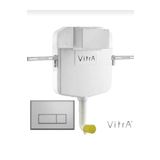 VitrA 8 cm Gömme Rezervuar Tek & Çocuk Klozet Için 3/6 L + Elegance Kumanda Paneli (Parmak Izi Bırakmayan)