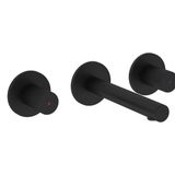 VitrA A4258236WTC Origin Mat Siyah 3 Delikli Ankastre Lavabo Bataryası