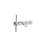 VitrA A4285357 Memoria El Duşlu Krom Beyaz Ankastre Banyo Bataryası