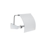 VitrA A44086 Base 800 Kapaklı Krom Tuvalet Kağıtlığı