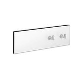 VitrA A4479857 Voyage Temperli Cam Gövde İkili Beyaz Krom Askılık