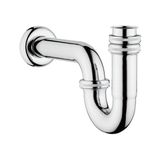 VitrA A45117 Krom Renkli P Tipi Lavabo Eviye Sifonu Kolay Montaj Özelliği ile 1 Adet