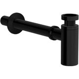 VitrA A4512439 T Tipi Parlak Siyah Alt Grubu Liquid Uzun Lavabo Sifonu
