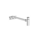 VitrA A4515634 Asimetrik Rozetli Origin Fırçalı Nikel Lavabo Sifon Seti