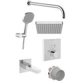 Vitra Aquaheat A49327 Aquacontrol Square Ankastre Termostatik Banyo Seti, Krom - 1500