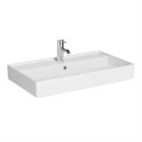 Vitra Archiplan Lavabo 7415B003-0001 Tek Armatür Delikli - Su Taşma Delikli - Beyaz