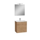 VitrA Ardea 69566 Banyo Dolabı Seti, Kapaklı, 60 cm, Altın Meşe