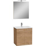 Vitra Ardea 69566 Kapaklı Banyo Dolabı Seti, Altın Meşe Malzeme, Modern Tasarım, 60 Cm