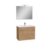 VitrA Ardea 69567 Banyo Dolabı Seti, Kapaklı, 80 cm, Altın Meşe