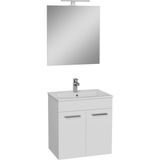 VitrA Ardea 75023 Banyo Dolabı Seti, Kapaklı, 60 cm, Parlak Beyaz
