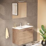 VitrA Ardea Kapaklı Banyo Dolabı Seti 80 Cm Altın Meşe Malzeme ile Modern Tasarım 69567