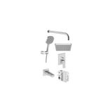 VitrA Artema Minimax Square A49325 Krom Ankastre Banyo Seti Ergonomik Kullanım ve Şık Tasarım - 1500