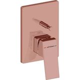 VitrA Artema Minimax Square Ankastre Mekanik Banyo Bataryası Minibox Soft Bakır A4373229