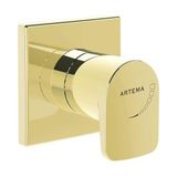 VitrA Artema Root Square A4272974 Ankastre Stop Valf, Soft Altın - Toprak