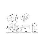 VitrA Equal 80 cm Banyo Dolabı