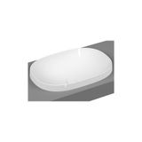 VitrA Frame 5652B403-0016 Tezgah Üstü Oval Lavabo, VitrA Clean, 55 cm, Beyaz