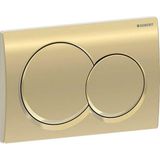 VitrA Geberit ALPHA01 115.035.QE.1 Kumanda Kapağı - Çift Basmalı - Pirinç - Krom - Kumanda Paneli