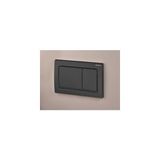 VitrA Geberit ALPHA30 115.055.14.1 Kumanda Paneli, Çift Basmalı, Siyah - 245x165 - Krom
