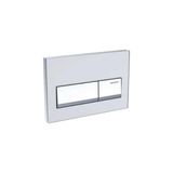 VitrA Geberit ALPHA50 115.060.11.1 Kumanda Paneli, Çift Basmalı, Beyaz, Krom Butonlu