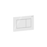 VitrA Geberit SIGMA01 115.660.11.1 Kumanda Kapağı Çift Basmalı - Parlak Beyaz - Krom - Kumanda Paneli