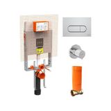 Vitra Gömme Rezervuar 3'lü Set-kumanda Paneli +stop Valf 800-2027 Krom