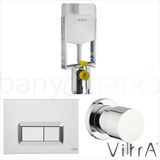 Vitra Gömme Rezervuar Seti (Gömme Rezervuar + Stop Valf + Parlak Krom Panel)