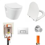 Vitra İntegra Asma Klozet + Vitra Slim Duroplast Klozet Kapağı + Gömme Rezervuar 7063L003-0850