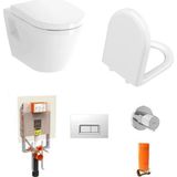 Vitra Integra Asma Klozet+Vitra Yavaş Klozet Kapağı +Gömme Rezervuar Set - Beyaz