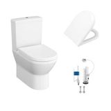 Vitra İntegra Kanalsız Rimex Klozet+vitra Duroplas Yavaş Kapak+vitra Basmalı İç Takım