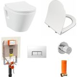 Vitra İntegra Rim-Ex Kanalsız Asma Klozet + Vitra Slim Duroplast Klozet Kapağı + Gömme Rezervuar 7062L003-0850