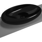 VitrA İstanbul 4446B470-0016 Çanak Lavabo, Oval, Siyah, 85x81 cm