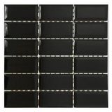 VitrA K52359380001VTE0 5x10 Metro Tiles Mozaik Siyah Parlak Mozaik Duvar Karosu