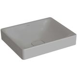 VitrA Metropole Çanak Lavabo Dikdörtgen, 50×40 cm Armatür Deliksiz, Su Taşma Deliksiz, Mat Taş Gri