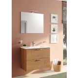 VitrA Mia Banyo Dolabı Seti Çekmeceli 80 cm Altın Meşe 67093