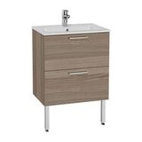 VitrA Mia Cordoba 60 cm Çekmeceli Ayaklı Lavabo Dolabı Alt Modül + Lavabo - Beyaz